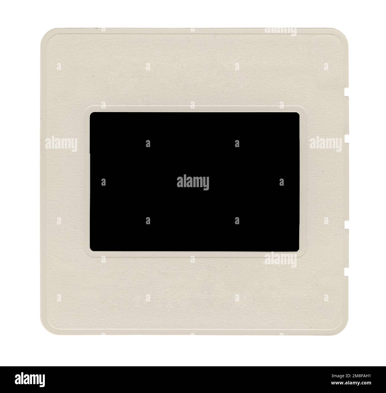 Old plastic slide film mount frame on white Stock Photo Alamy