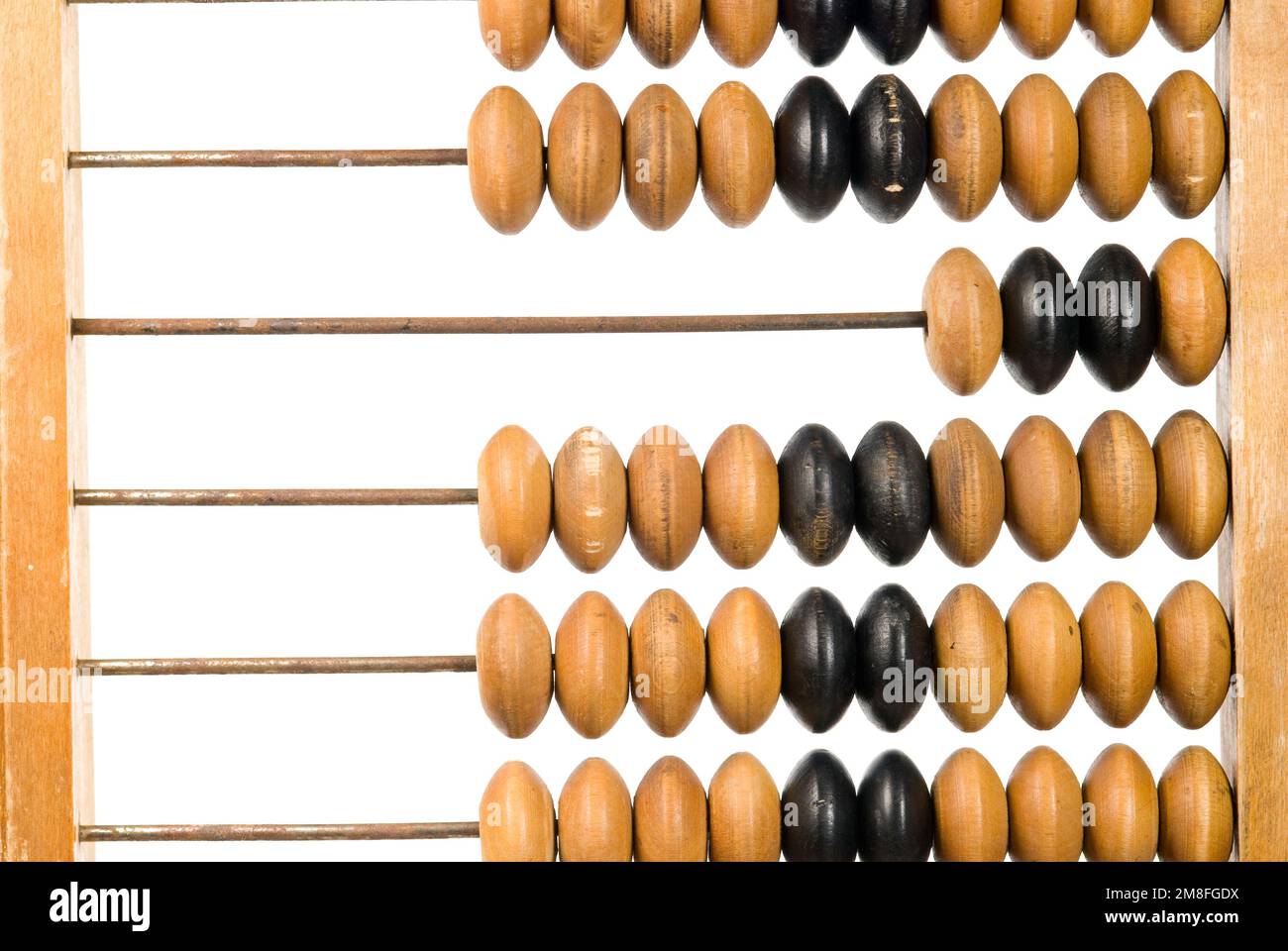 Retro calculator old wooden counting frame Stock Photo Alamy