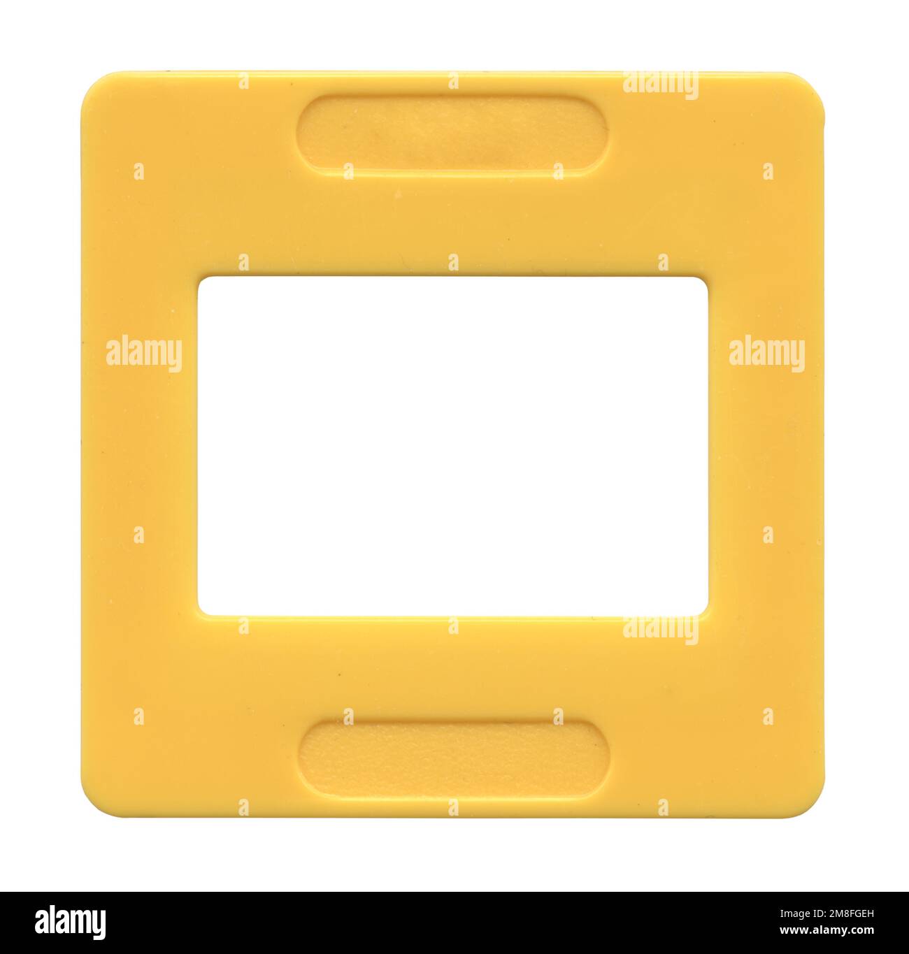 Old slide film mount frame on white Stock Photo Alamy