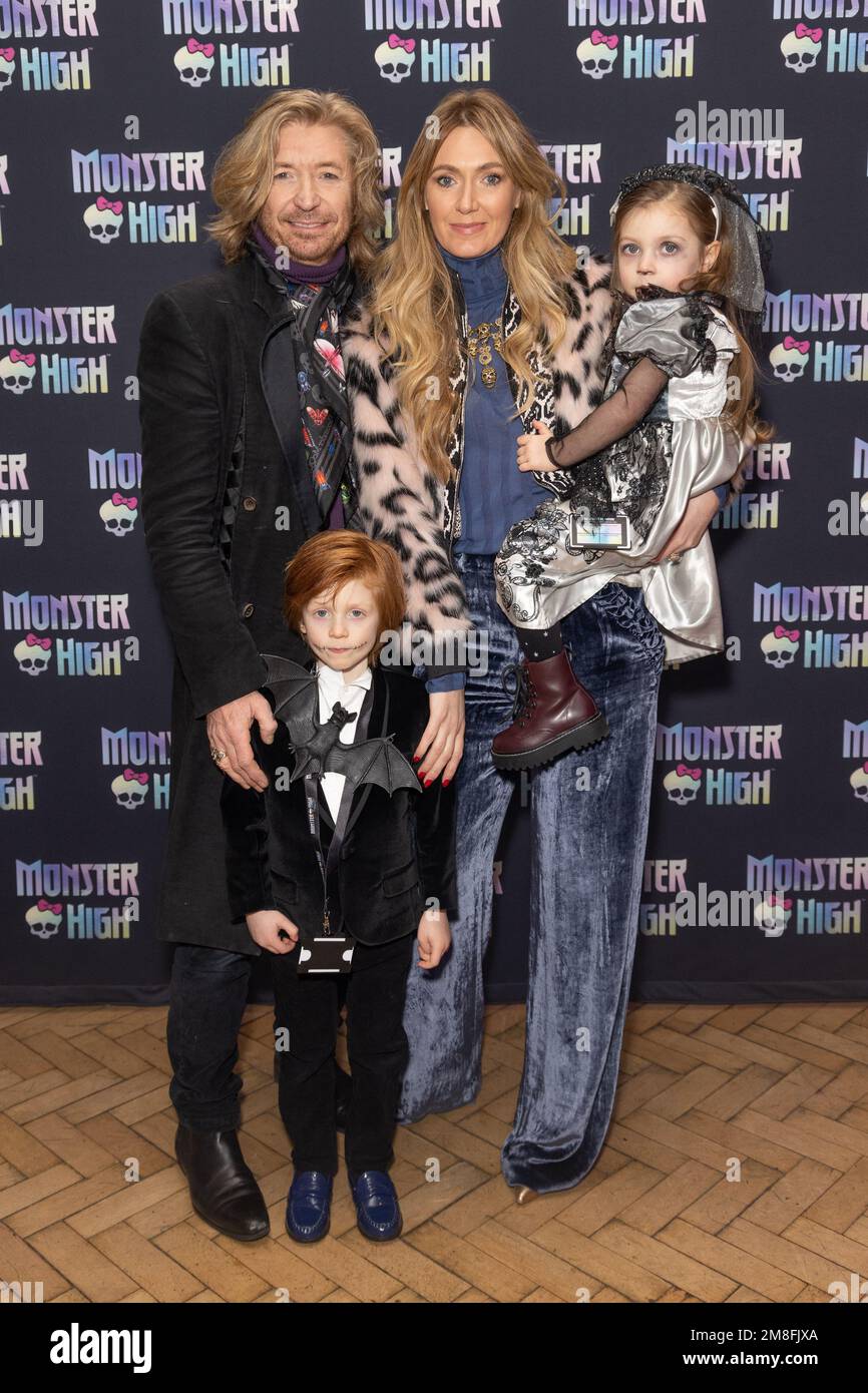 London, UK. 13th Jan, 2023. Nicky Clarke and his wife Kelly Simpkin