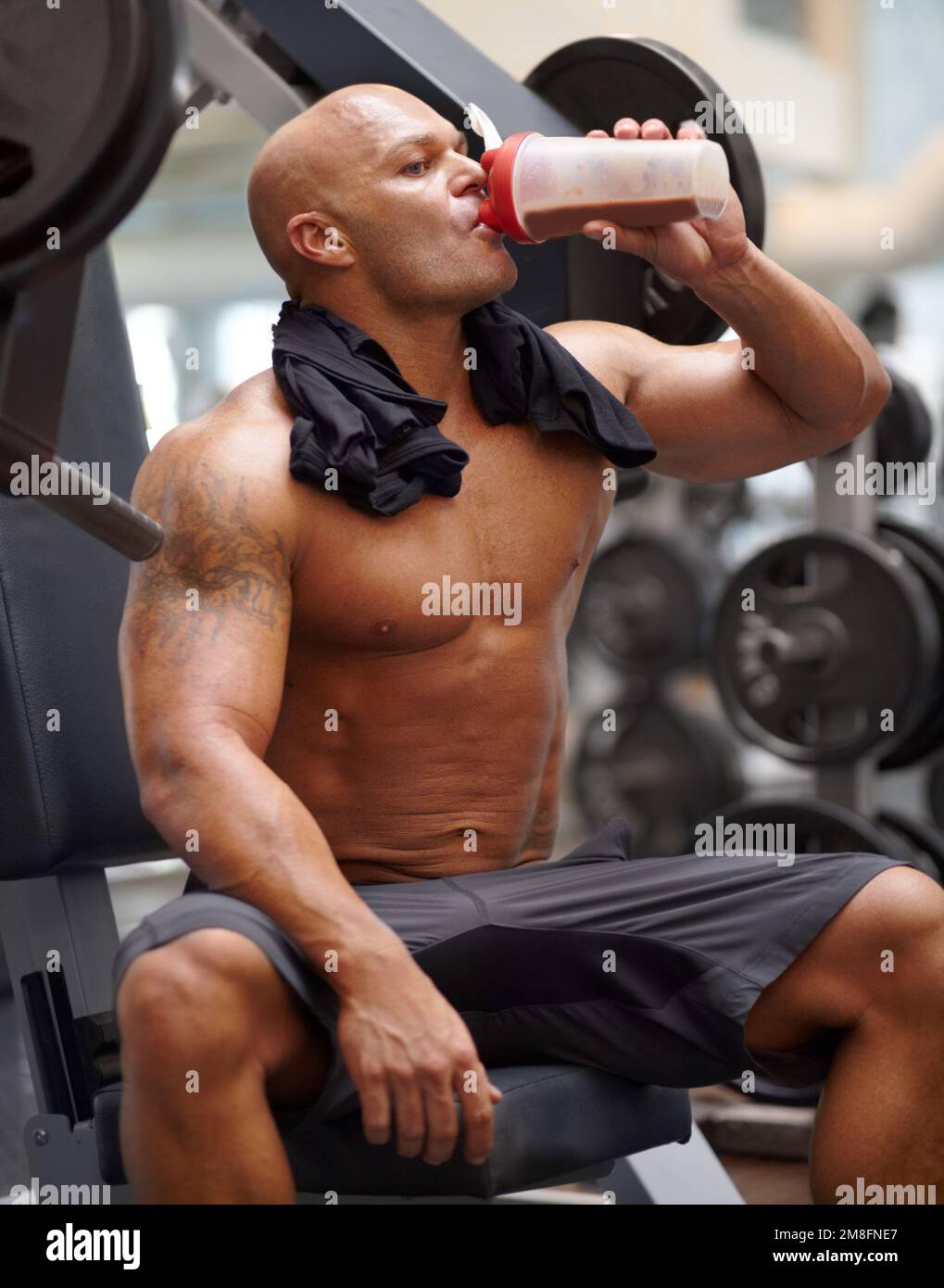 Bodybuilder protein shake hi-res stock photography and images - Alamy