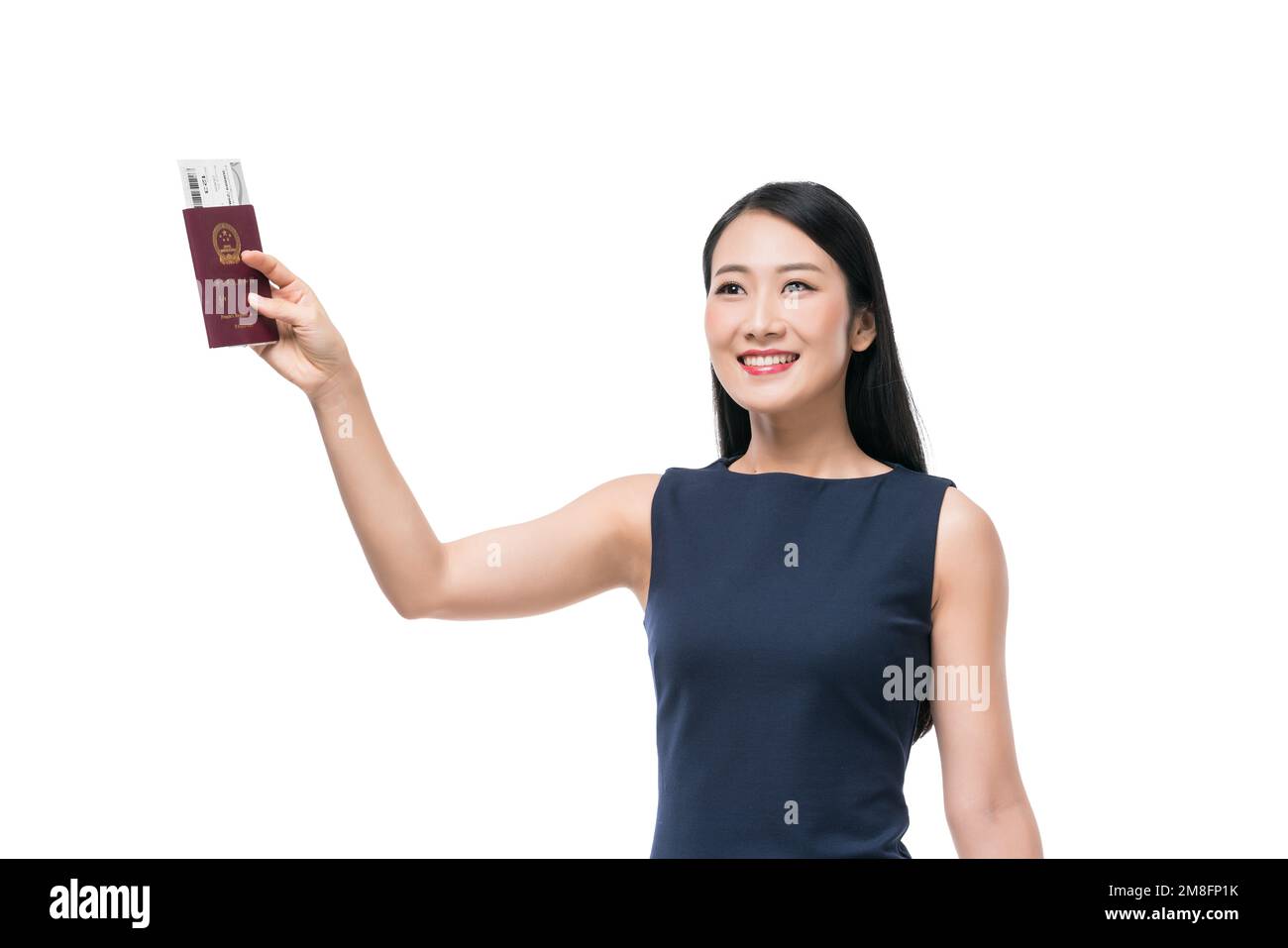 Young business lady for business travel Stock Photo