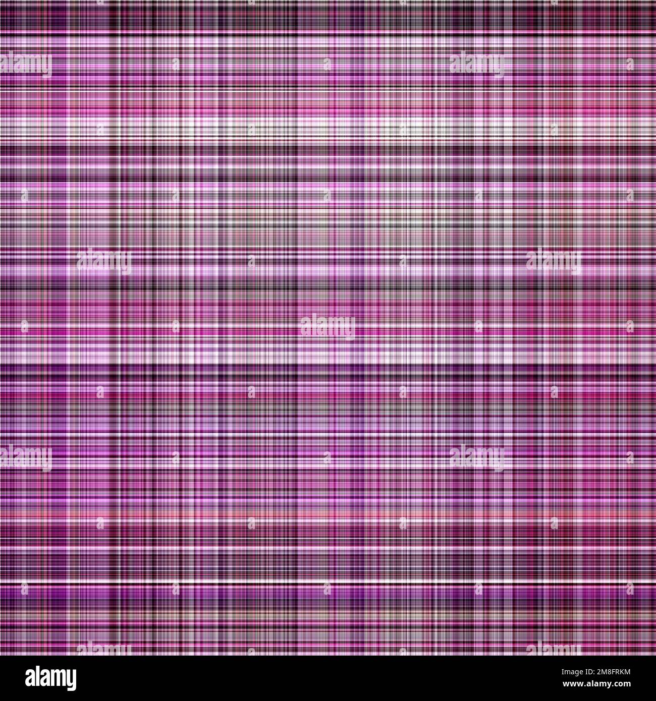 Viva magenta tartan seamless pattern. Gingham plaid kitchen cloth in