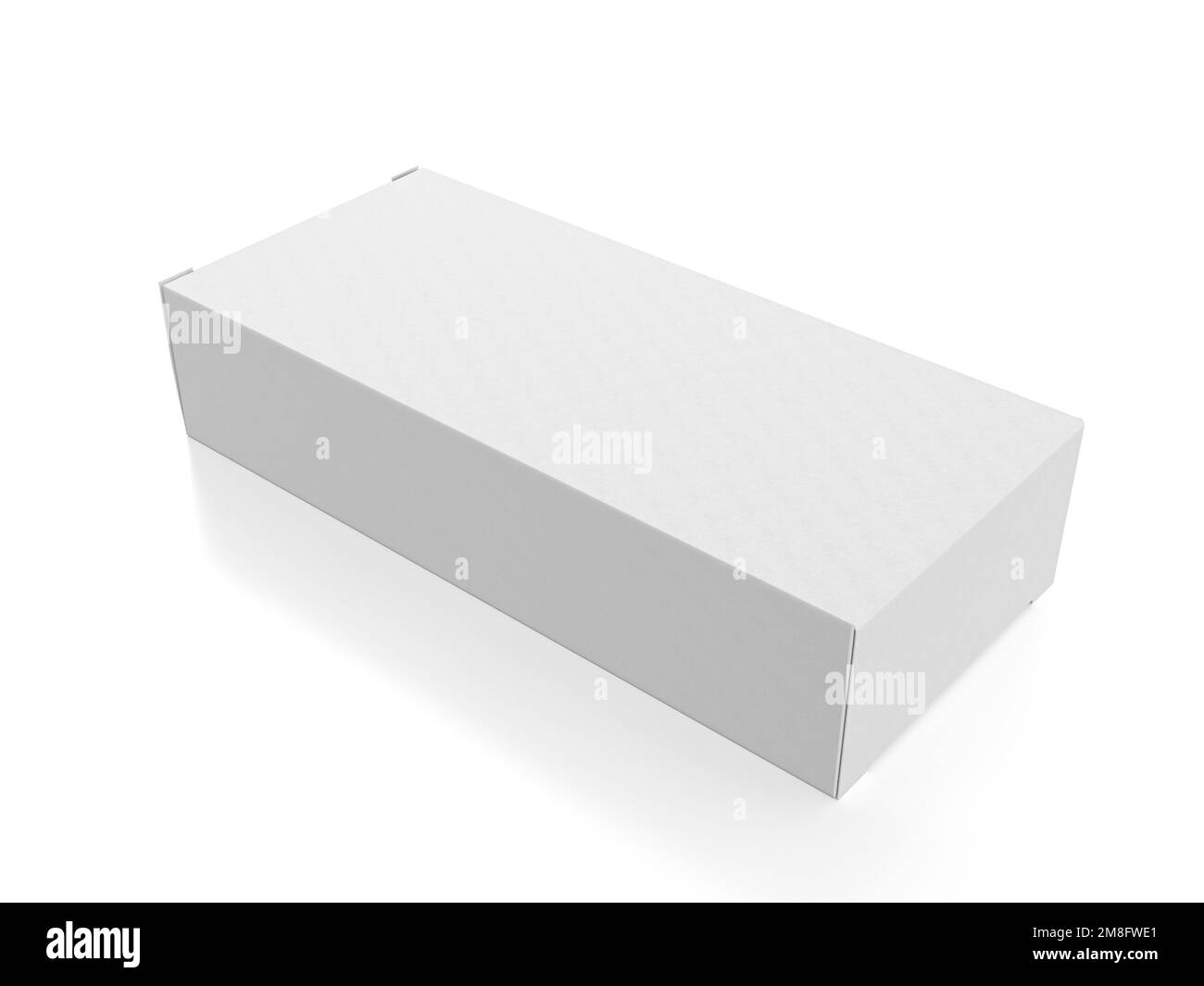 Packaging box on a white background. 3d illustration Stock Photo - Alamy