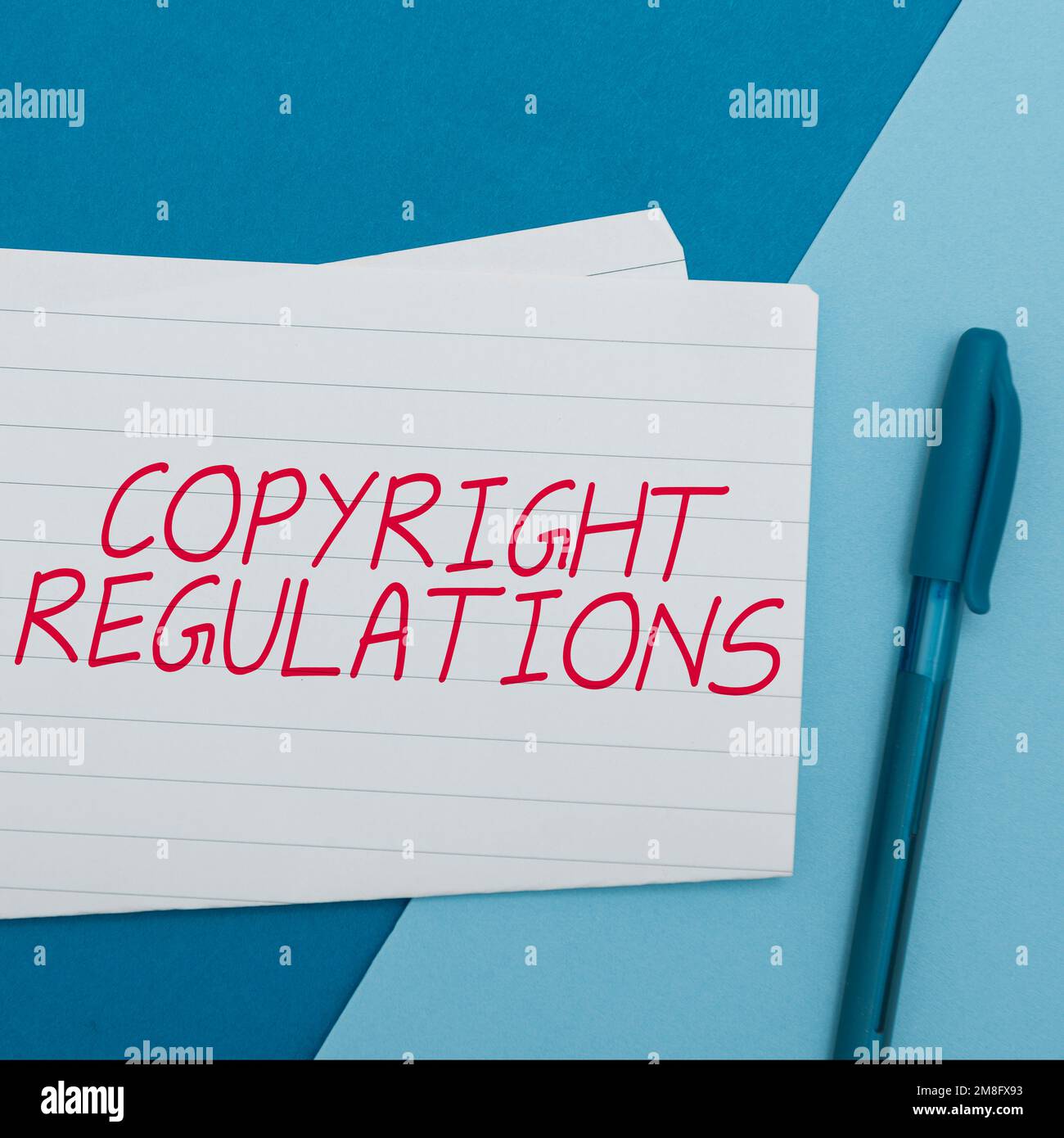 Text showing inspiration Copyright Regulations. Business concept body