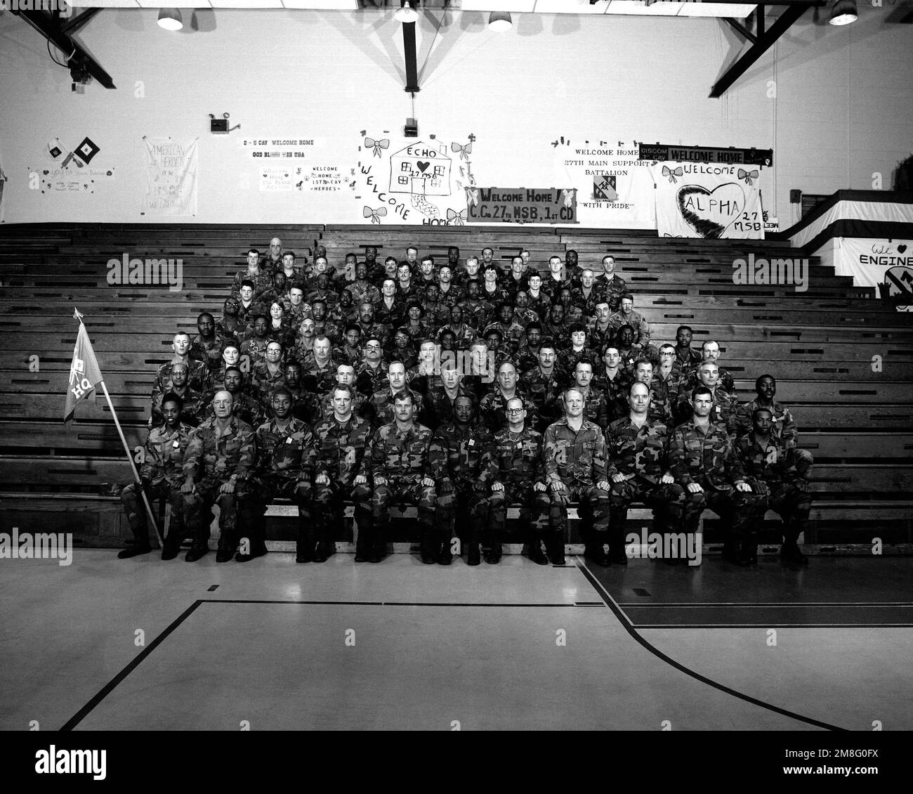 A group portrait of the soldiers of Headquarters and Headquarters ...