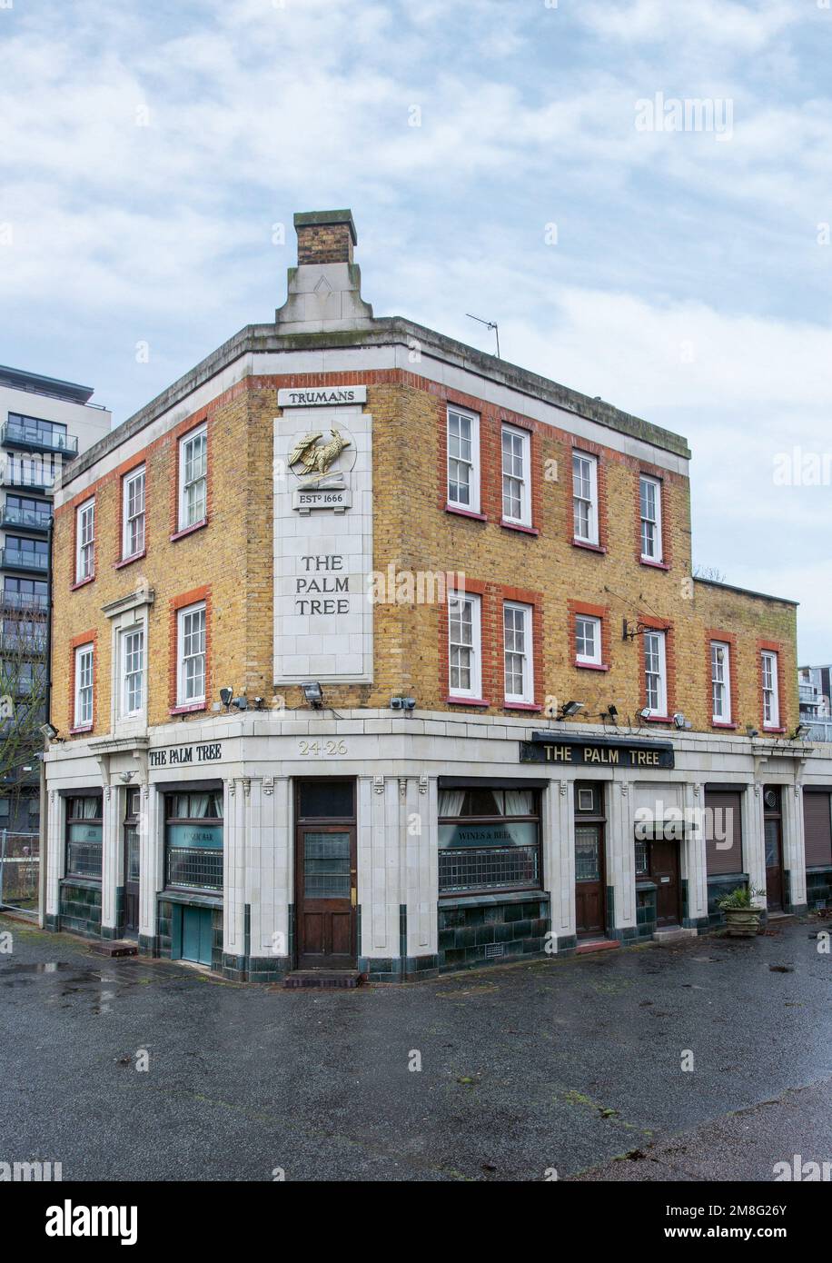 The Palm Tree pub, near Mile End, East London Stock Photo