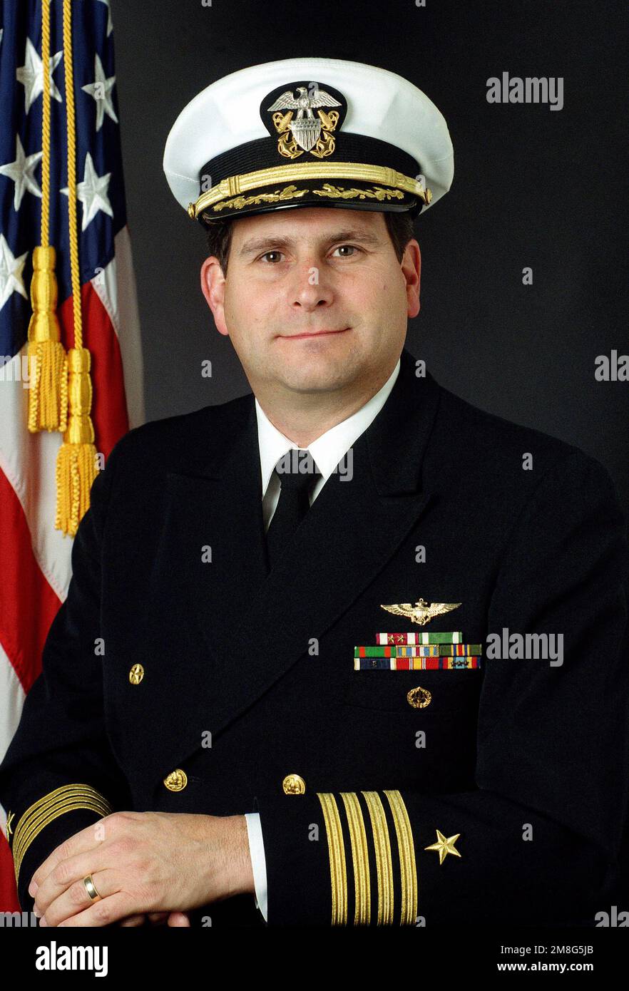 CAPT James A. Robb, USN (covered). Country: Unknown Stock Photo
