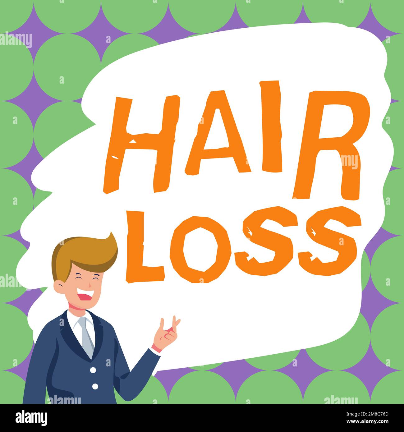 Text showing inspiration Hair Loss. Concept meaning Loss of human hair from  the head or any part of the body Balding Stock Photo - Alamy