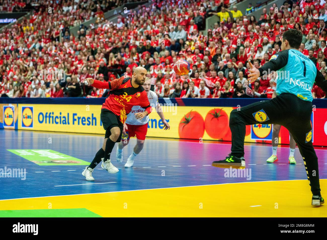 Malmo, Sweden. 13th Jan, 2023. Arber Qerimi (34) of Belgium seen during