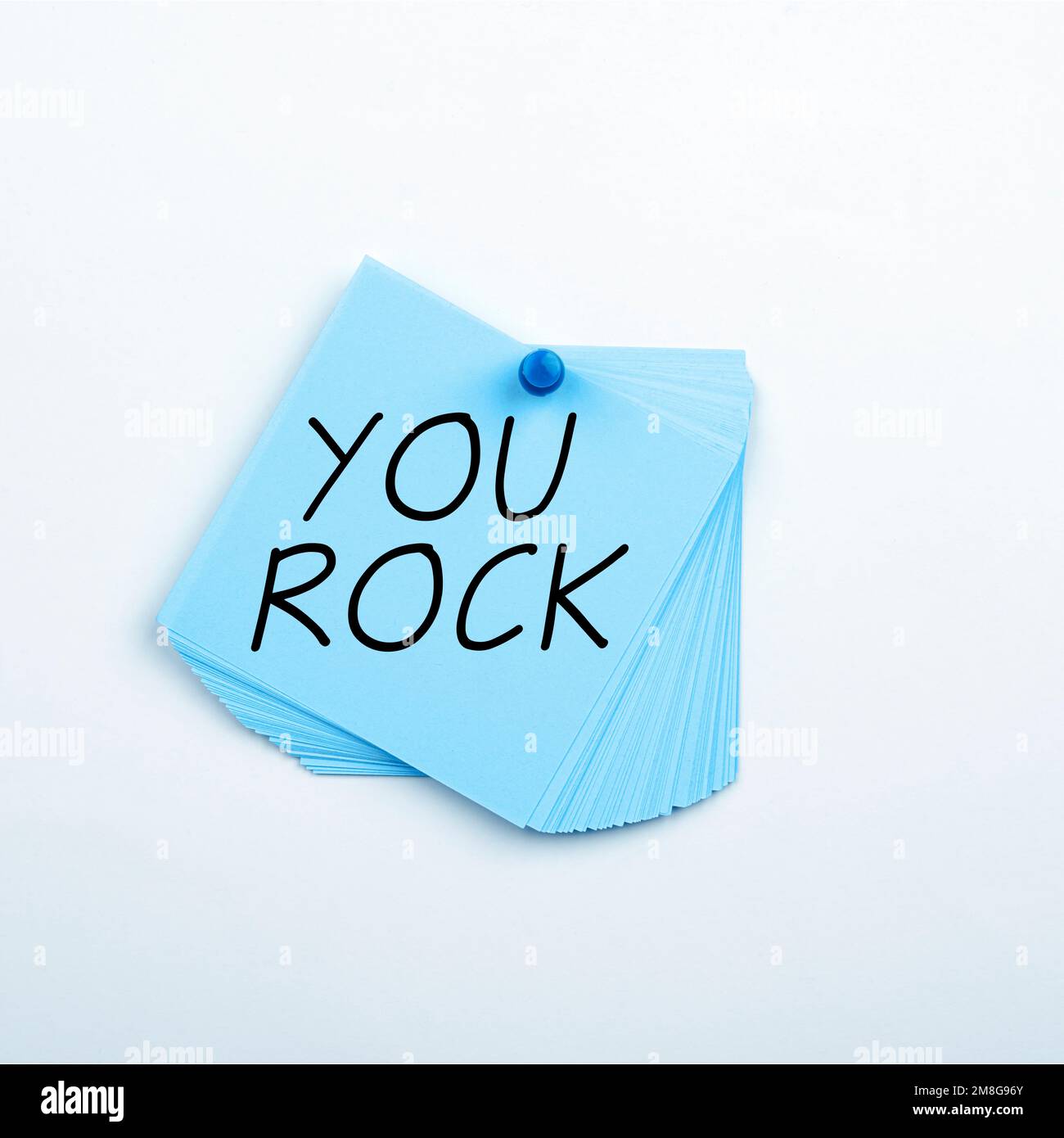 Conceptual display You Rock. Concept slang phrase of praise or