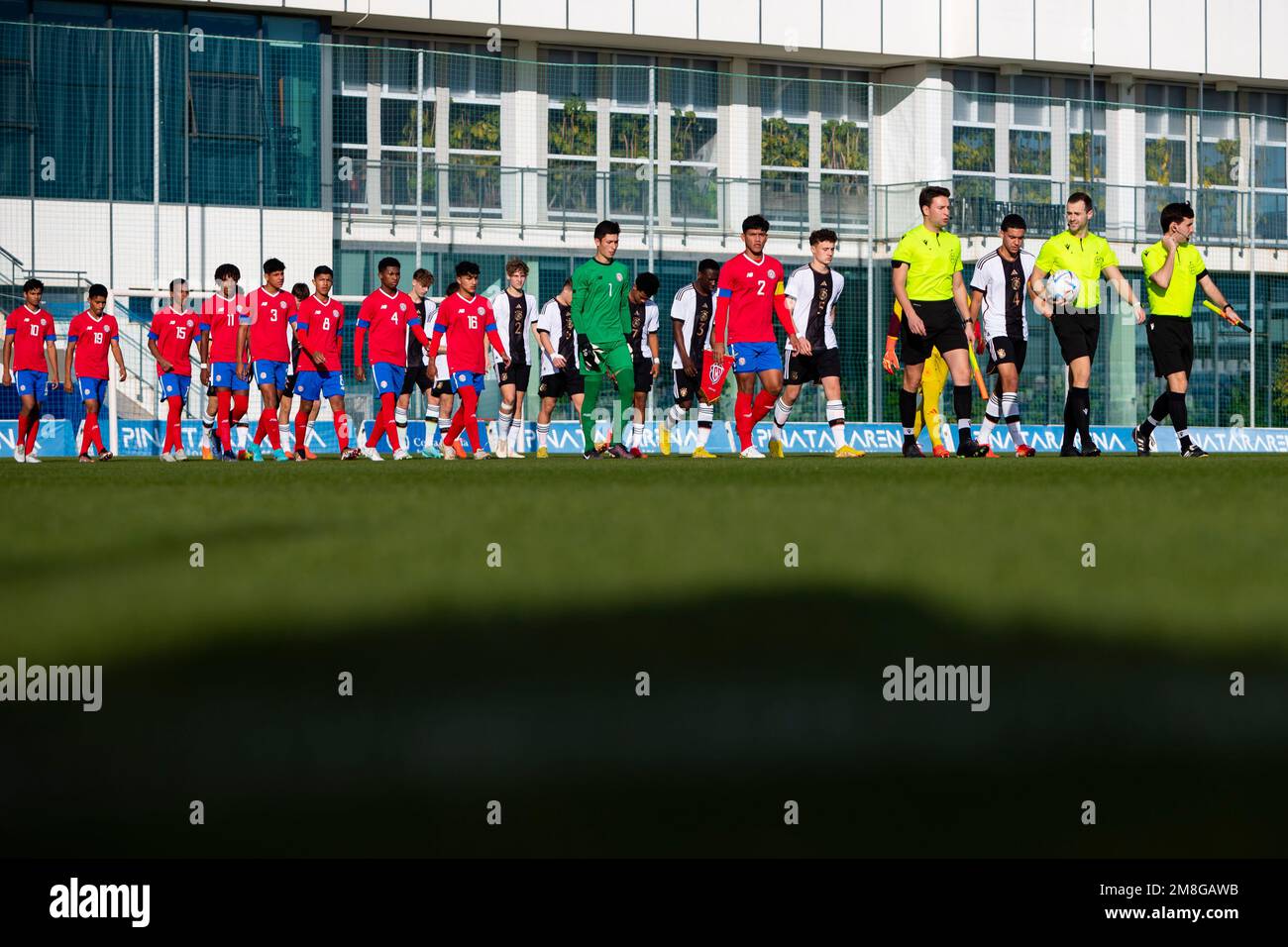 Pinitar Area departure of the teams before the match, GERMANY U16 vs COSTA RICA U17 ...