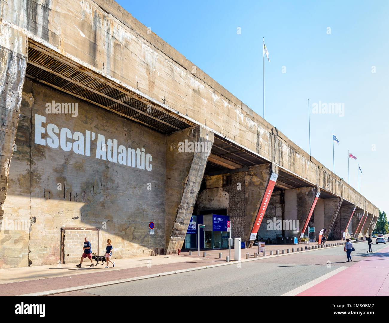 The former submarine base, built by the German army during WWII in