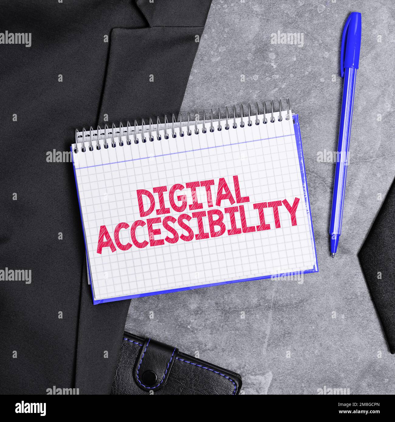 Text caption presenting Digital Accessibility, Business idea electronic technology that generates stores and processes data Stock Photo