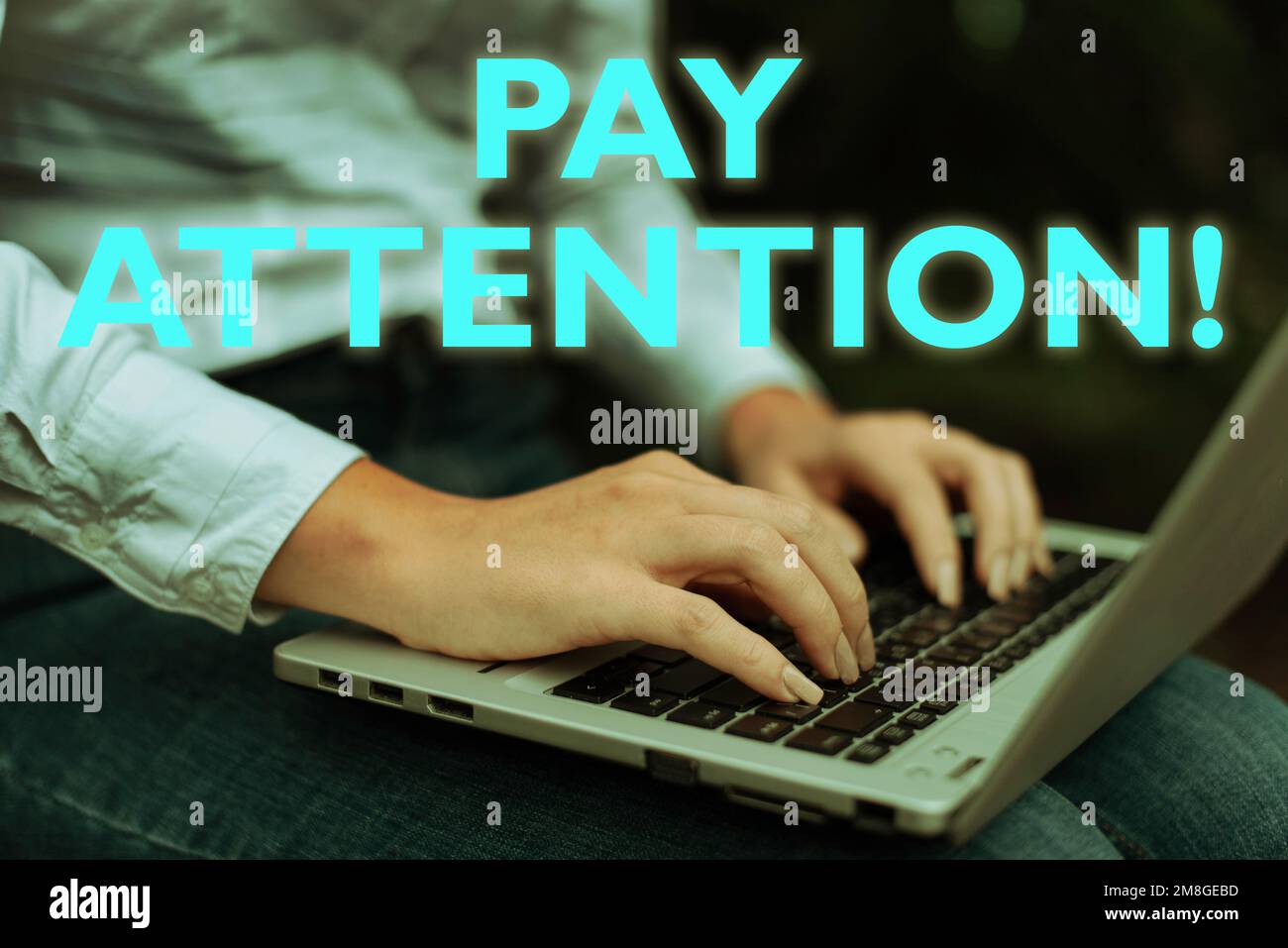 Text sign showing Pay Attention, Concept meaning take notice of someone ...