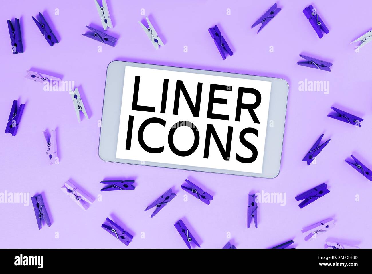 Sign displaying Liner Icons. Business overview use to improve visual ...