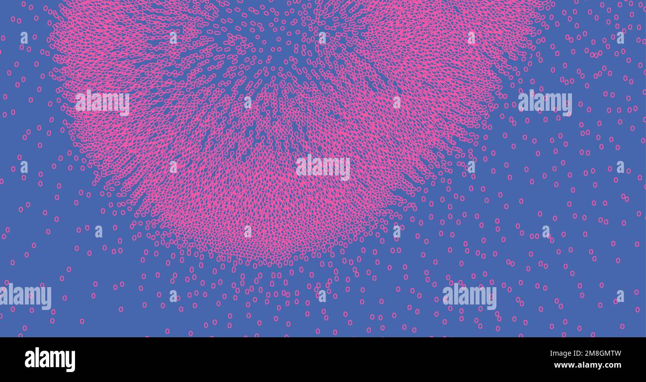Background for medicine, science, technology or education. Array with dynamic particles. Abstract grid design. Vector illustration with dynamic effect Stock Vector
