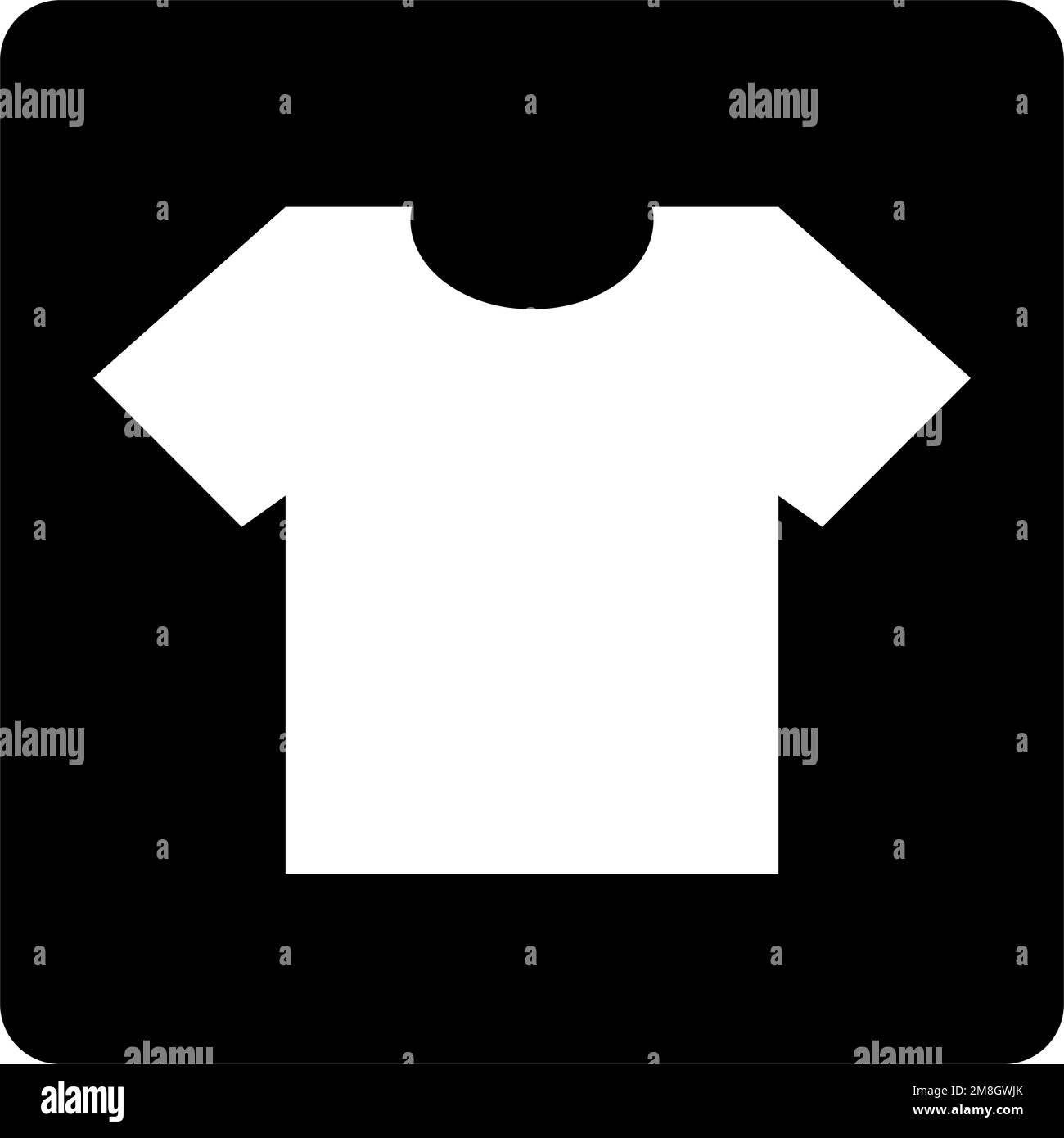 T-shirt box icon. Apparel. Editable vector. Stock Vector