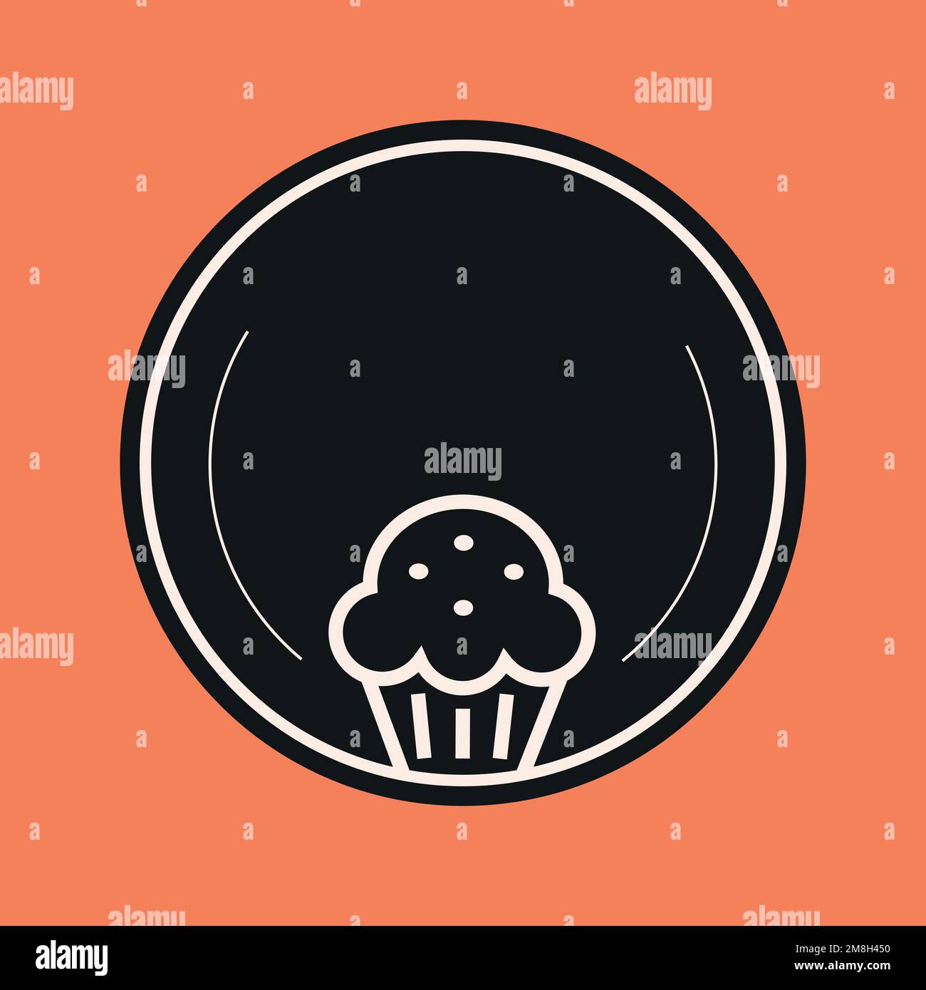 Bakery icon element vector in black color Stock Vector