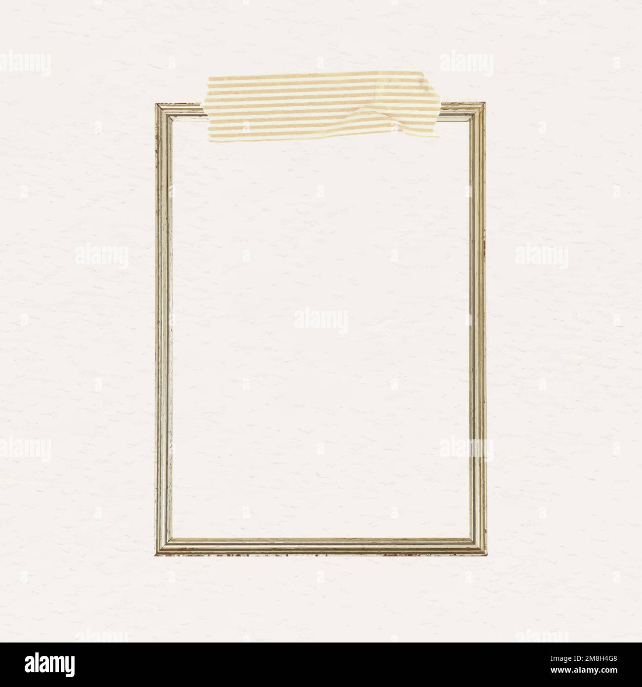Blank sheet of paper with washi tape on neutral tones background. Vector  illustration, flat design Stock Vector Image & Art - Alamy