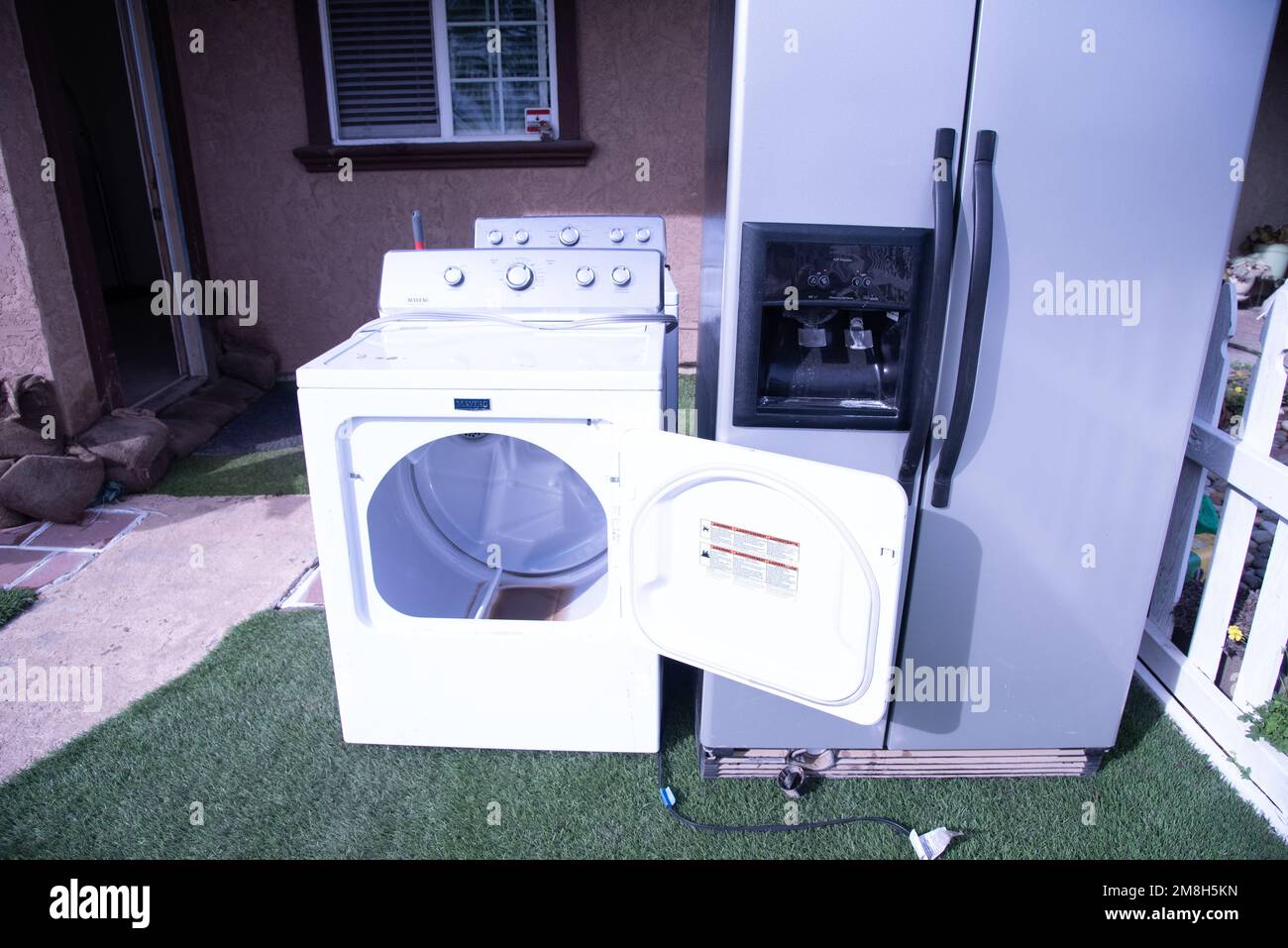 Santa Cruz, Watsonville, CA, USA on January 12, 2023. Damaged