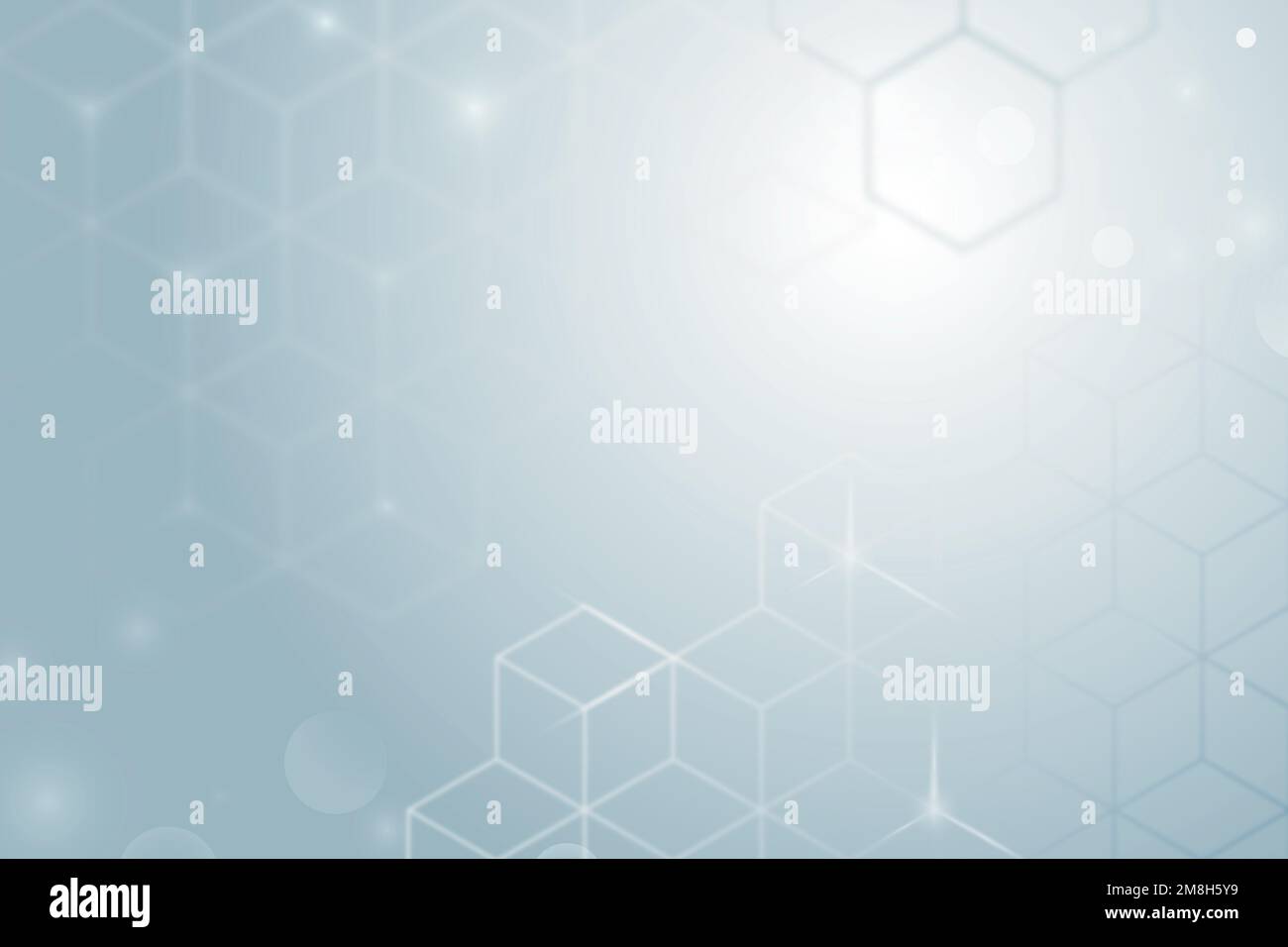 Gradient background vector in gray color with cube patterns Stock Vector