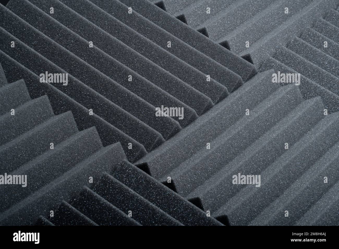 Acoustic foam to absorb sound. Deaden reverbertions Stock Photo Alamy