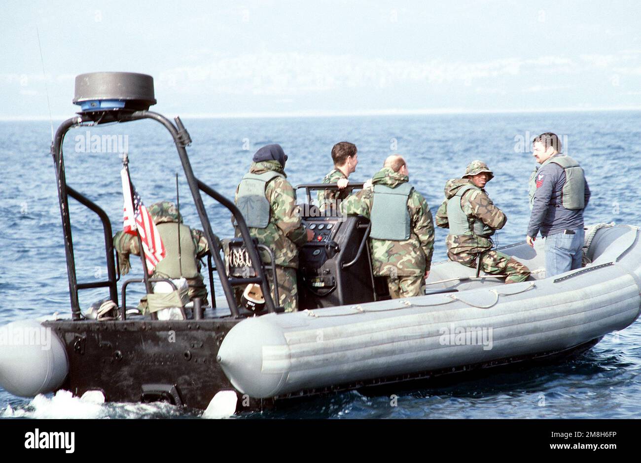 A starboard quarter view of a Special Boat Unit 20 (SBU20) rigidhull