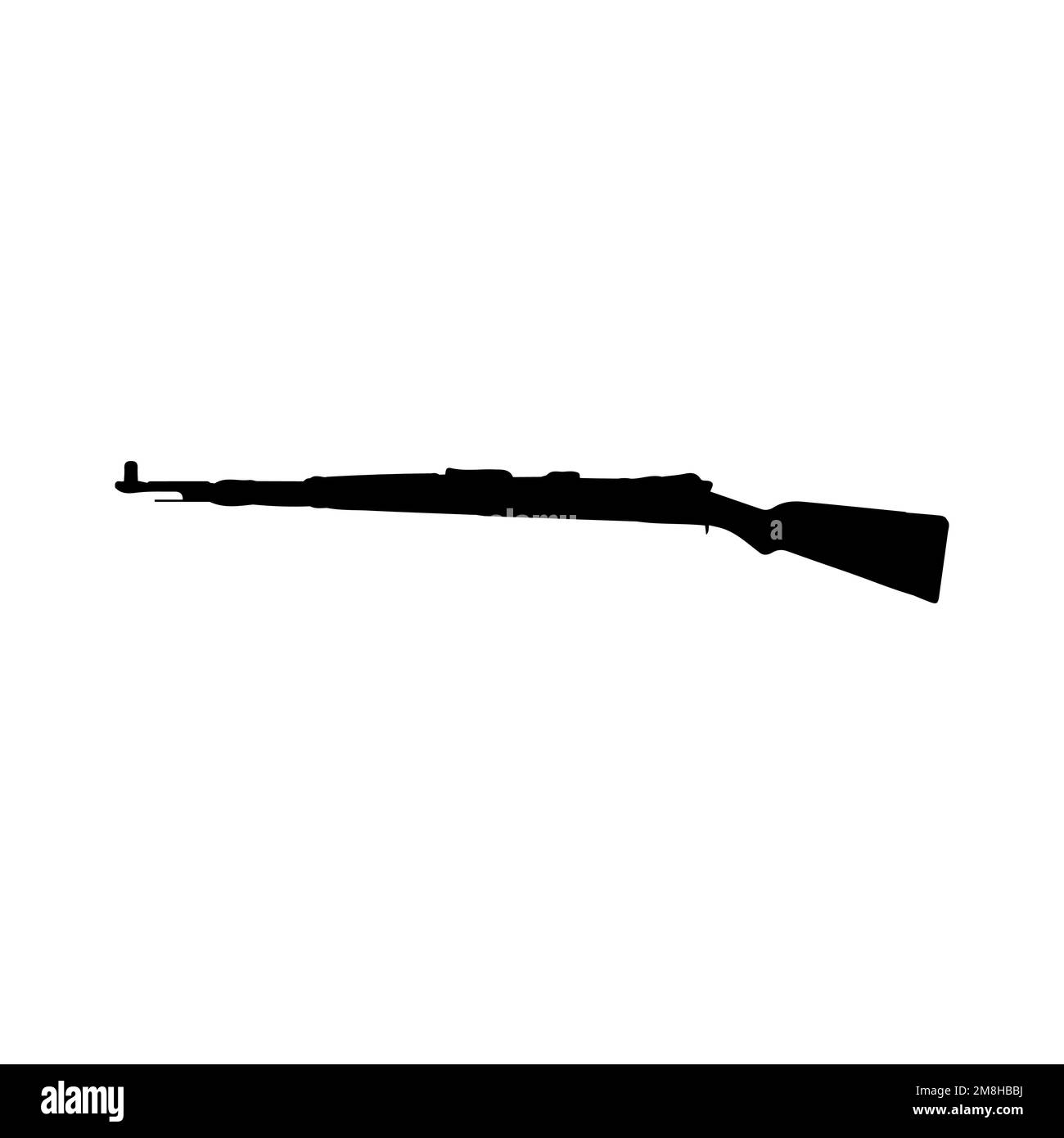 Assault riffle icon. Simple style no war poster background symbol. Gun