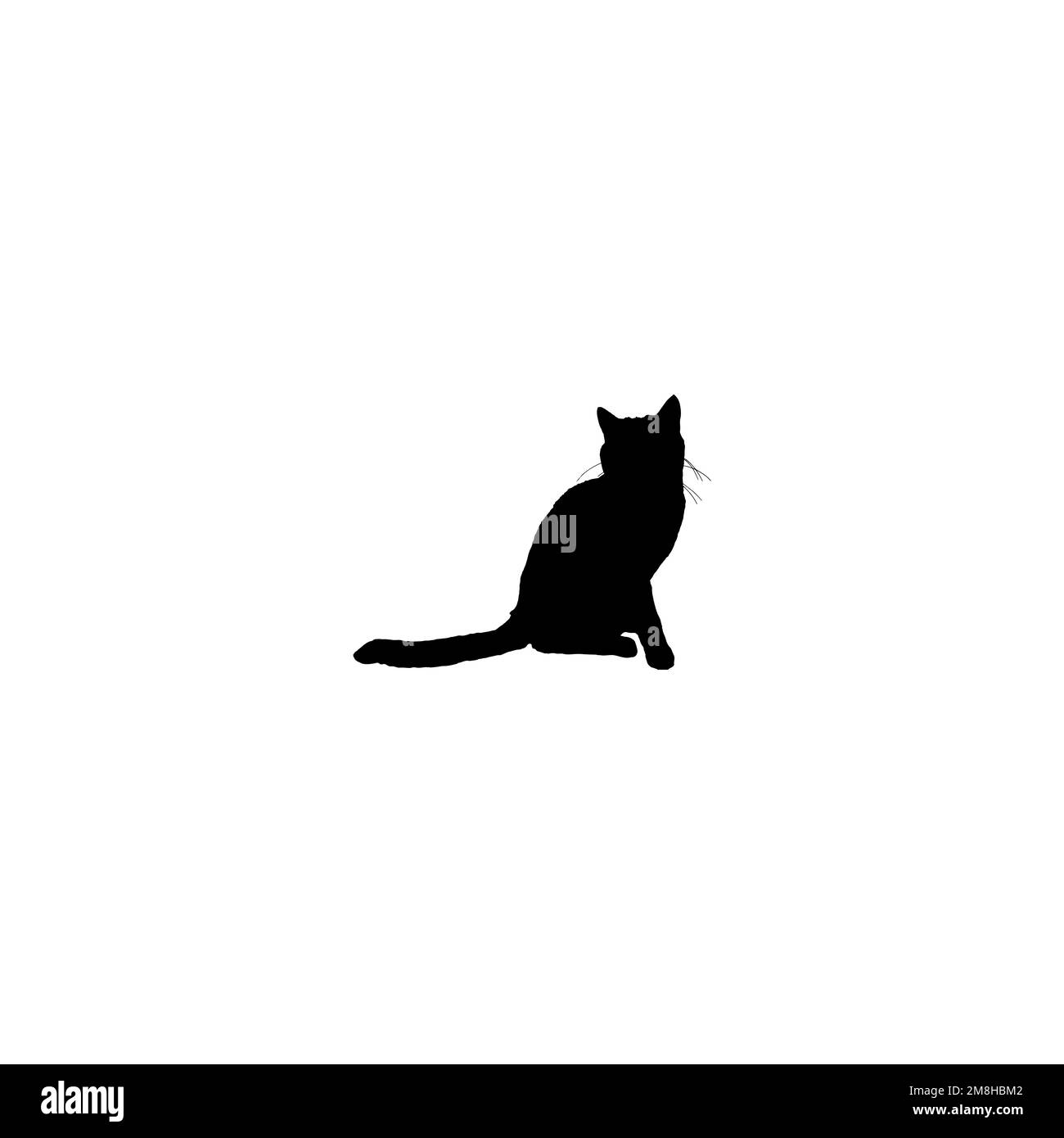 Cat icon. Simple style animal welfare association poster background symbol.  Cat brand logo design element. Cat t-shirt printing. Vector for sticker  Stock Vector Image & Art - Alamy