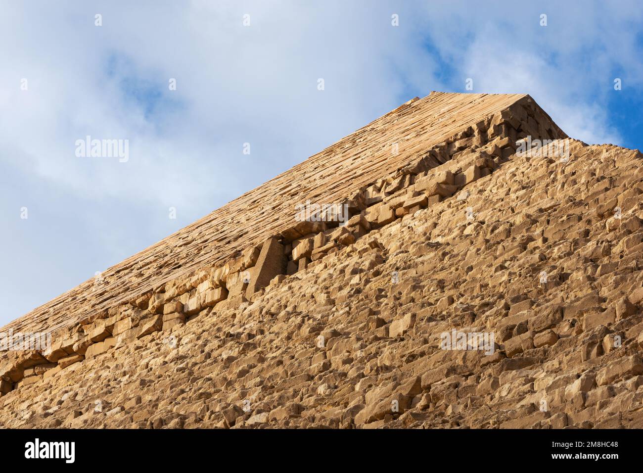 Edge Of The Pyramid Of Khafre Or Of Chephren The Second Tallest And