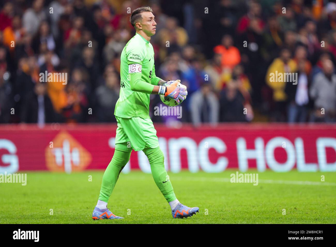 ISTANBUL, TURKEY - JANUARY 13: Fernando Muslera of Galatasaray during the Super Lig match between Galatasaray and Hatayspor at the NEF Stadium on January 13, 2023 in Istanbul, Turkey (Photo by Orange Pictures) Credit: Orange Pics BV/Alamy Live News Stock Photo