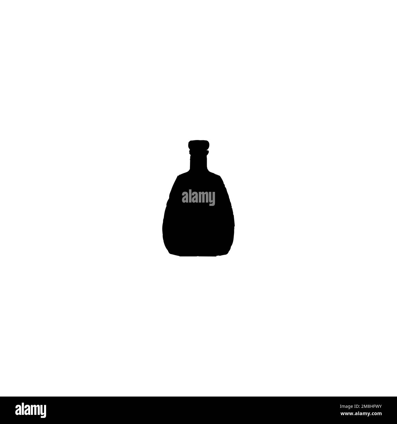 Bottle icon. Simple style fight against fake crimes poster background
