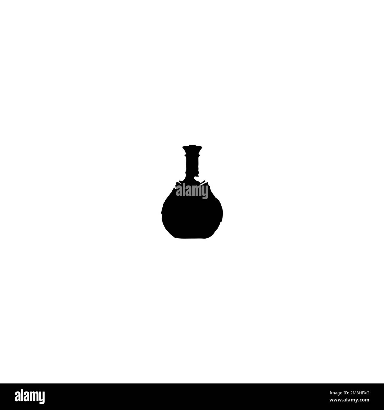 Bottle icon. Simple style fight against fake crimes poster background