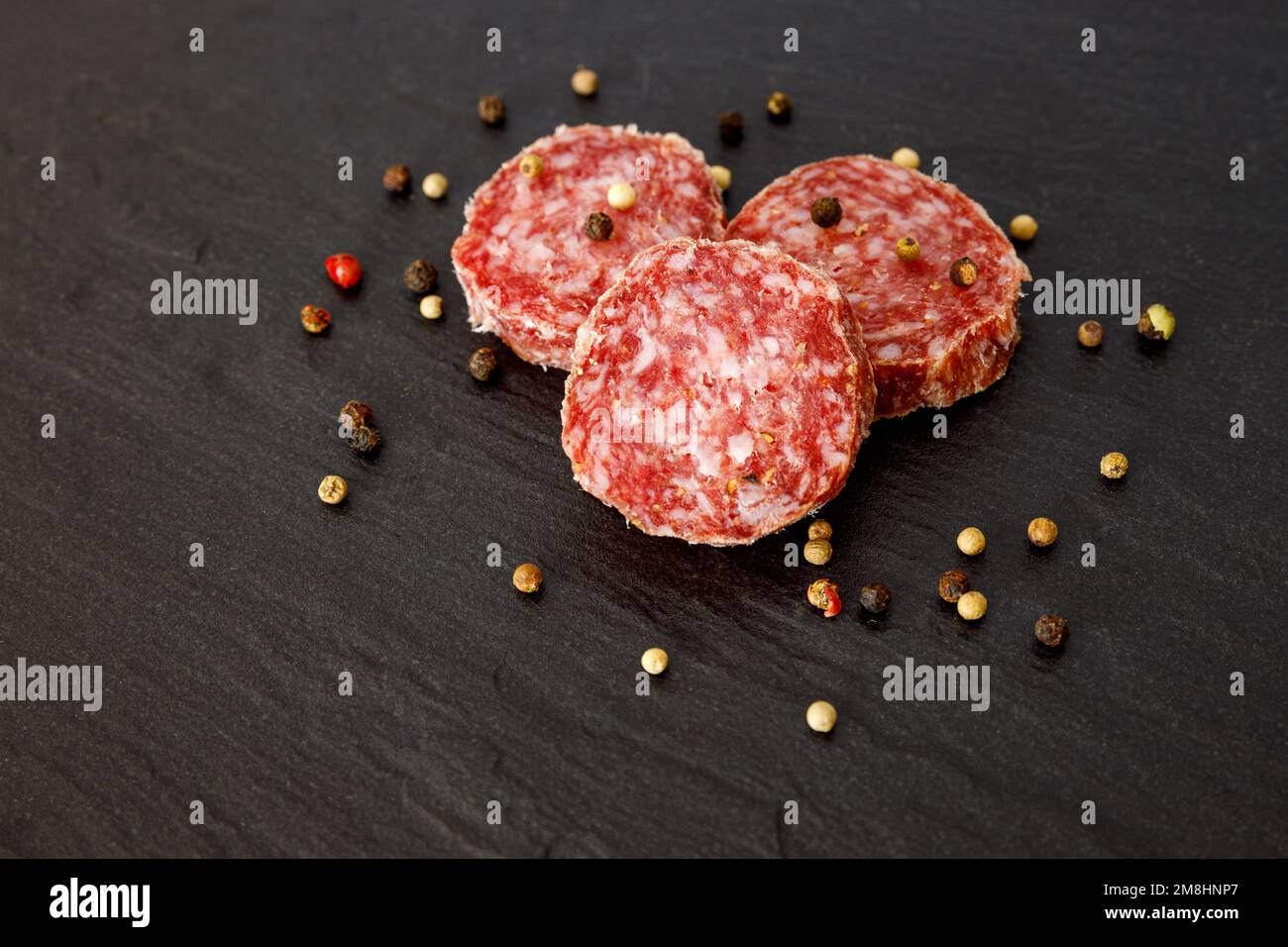 Dried and smoked german sausage it is called Stracke Stock Photo Alamy