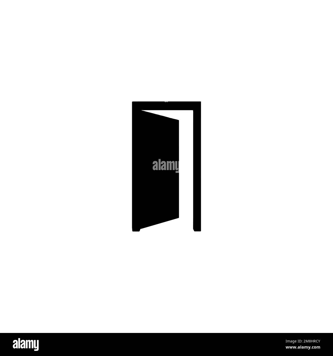 Door icon. Simple style door company big sale poster background symbol