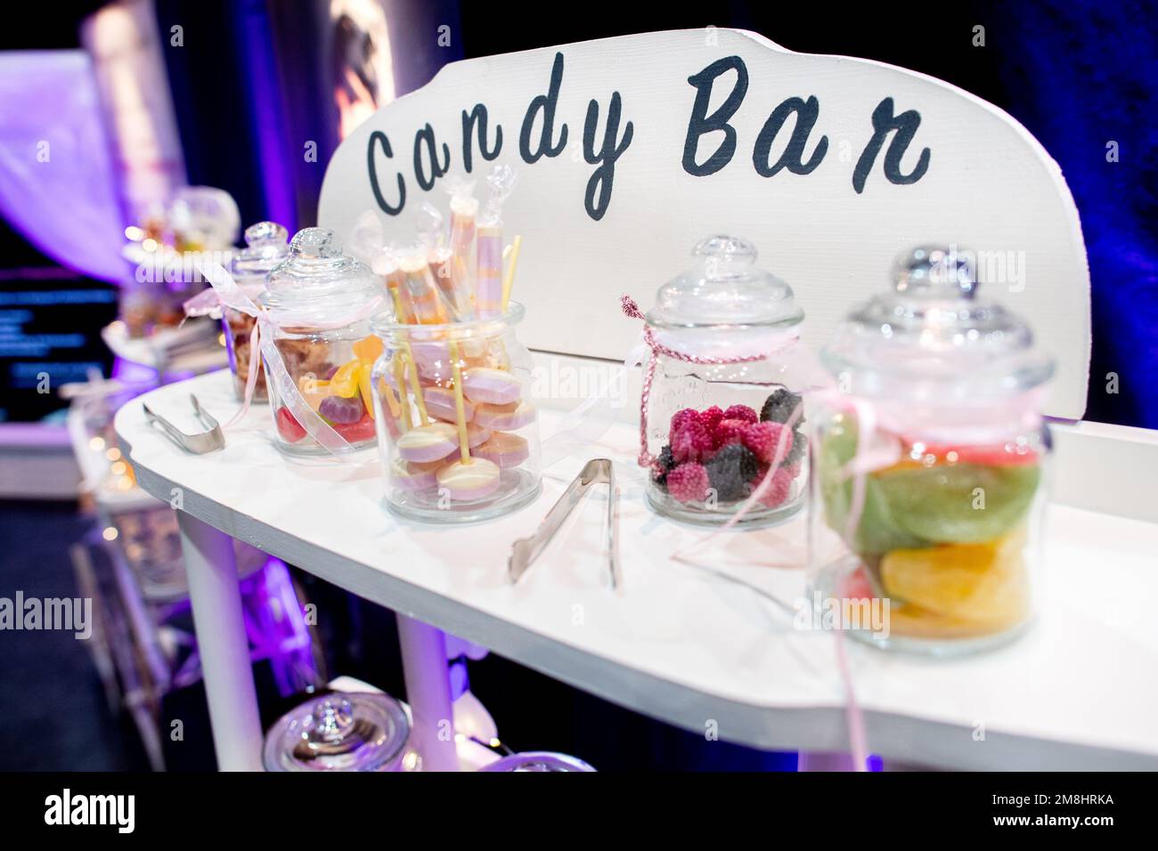 Oldenburg, Germany. 14th Jan, 2023. A candy bar with sweets for a