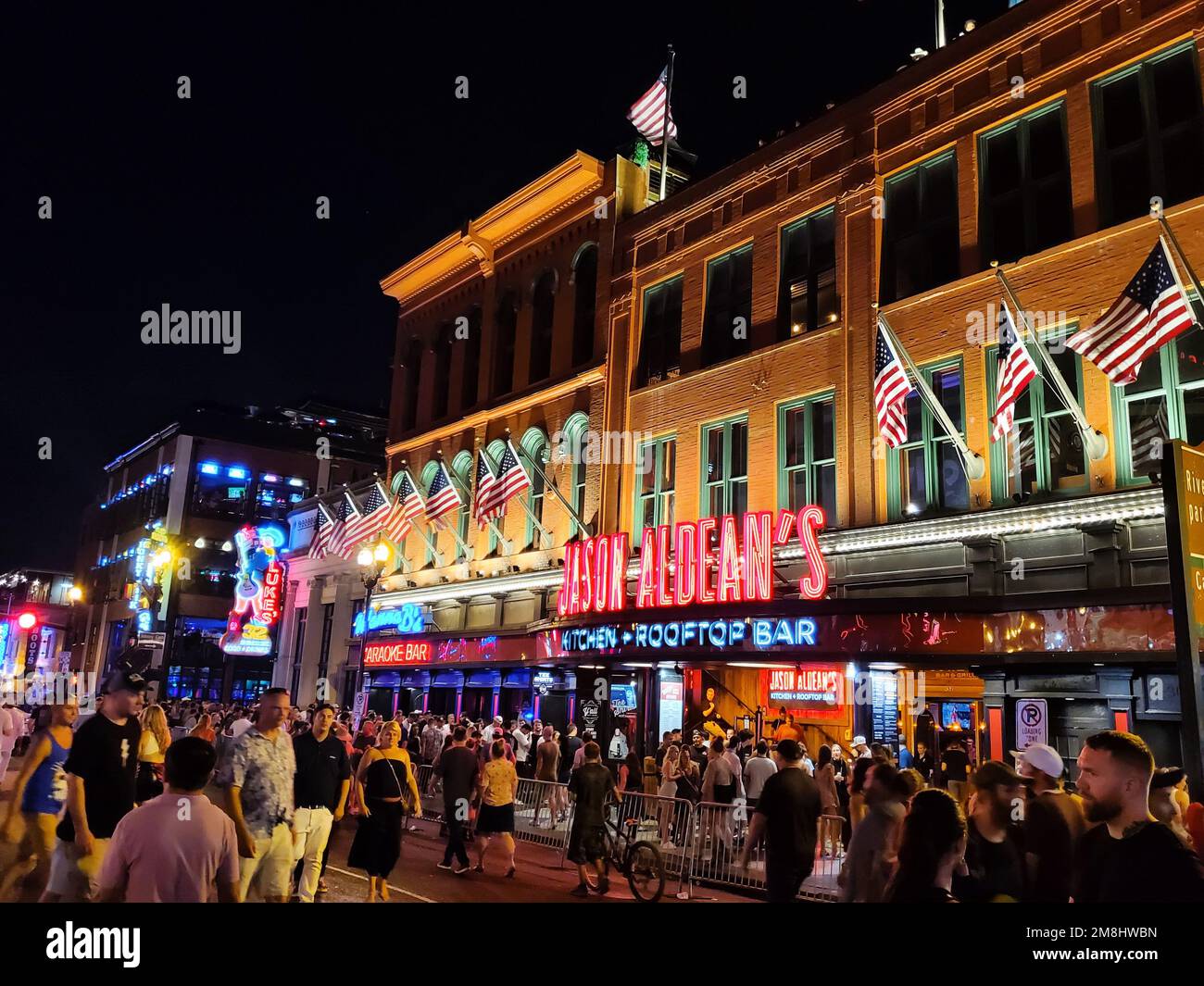 Nashville, Tennessee, U.S.A June 22, 2022 The night scene and