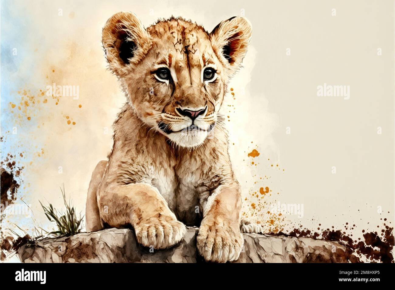 Brave lion hi-res stock photography and images - Alamy