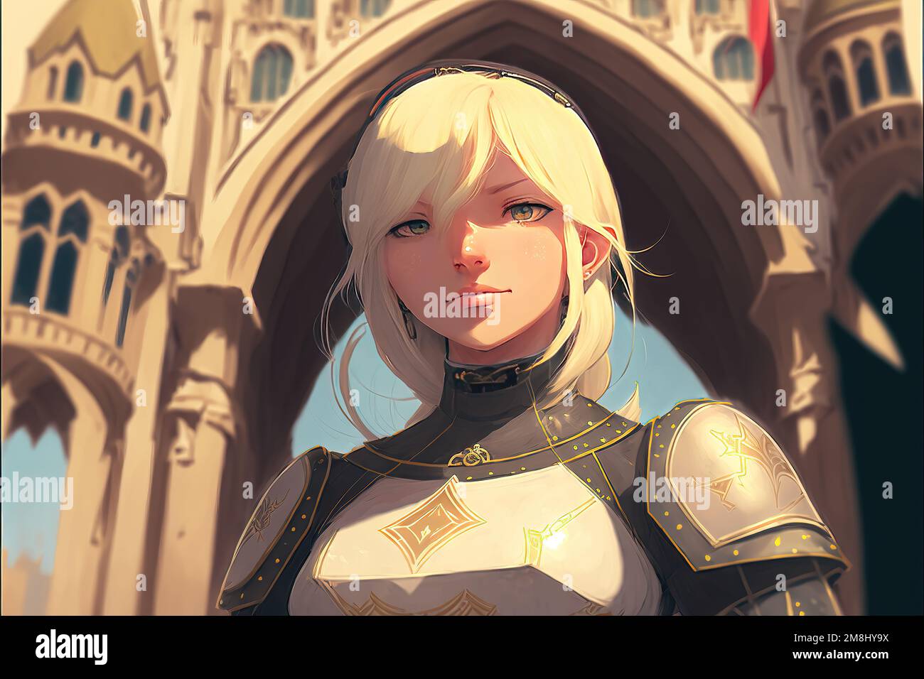 a cute adorable anime woman in heavy armor of a medieval war, manga art Stock Photo - Alamy a cute adorable anime woman in heavy armor of a medieval war, manga art Stock Photo - Alamy
