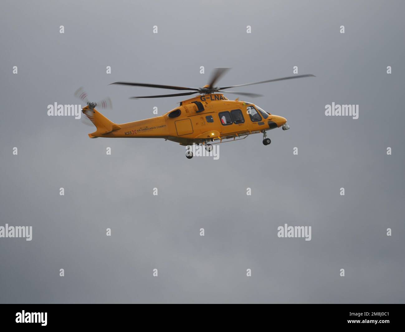 Sheerness, Kent, UK. 14th Jan, 2023. The Kent Surrey Sussex air ambulance landed to attend an incident in Sheerness, Kent this afternoon. Credit: James Bell/Alamy Live News Stock Photo