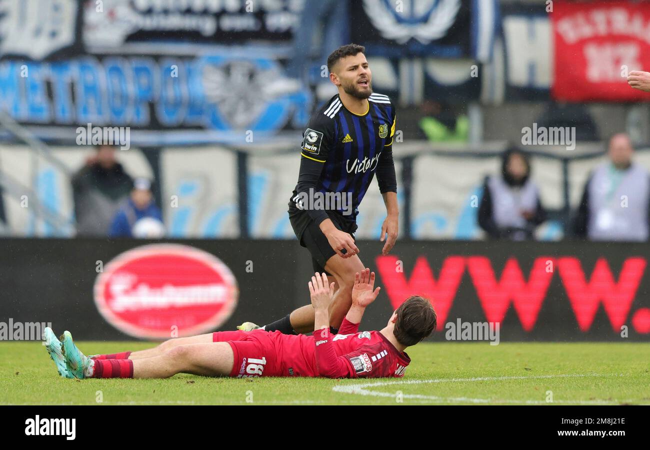 Saarbrucken, Deutschland. 14th Jan, 2023. firo 01/14/2023 football