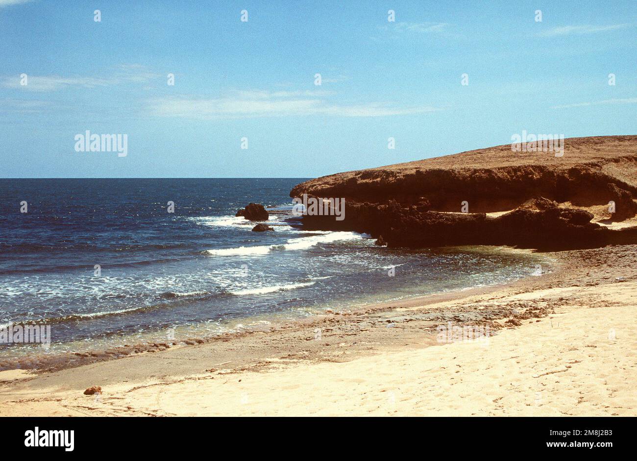 Scenic shoreline near Kismayo, Somalia. Base: Kismayo Country: Somalia (SOM) Stock Photo