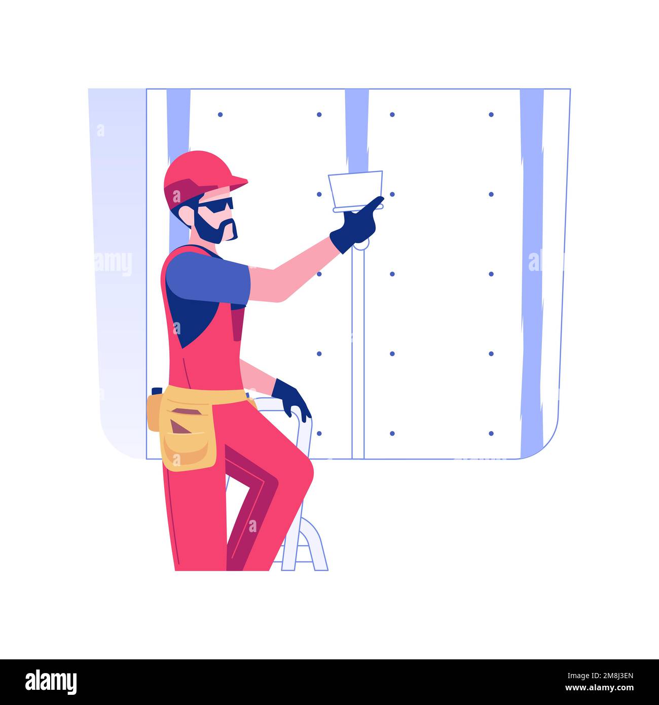 Drywall taping Stock Vector Images Alamy