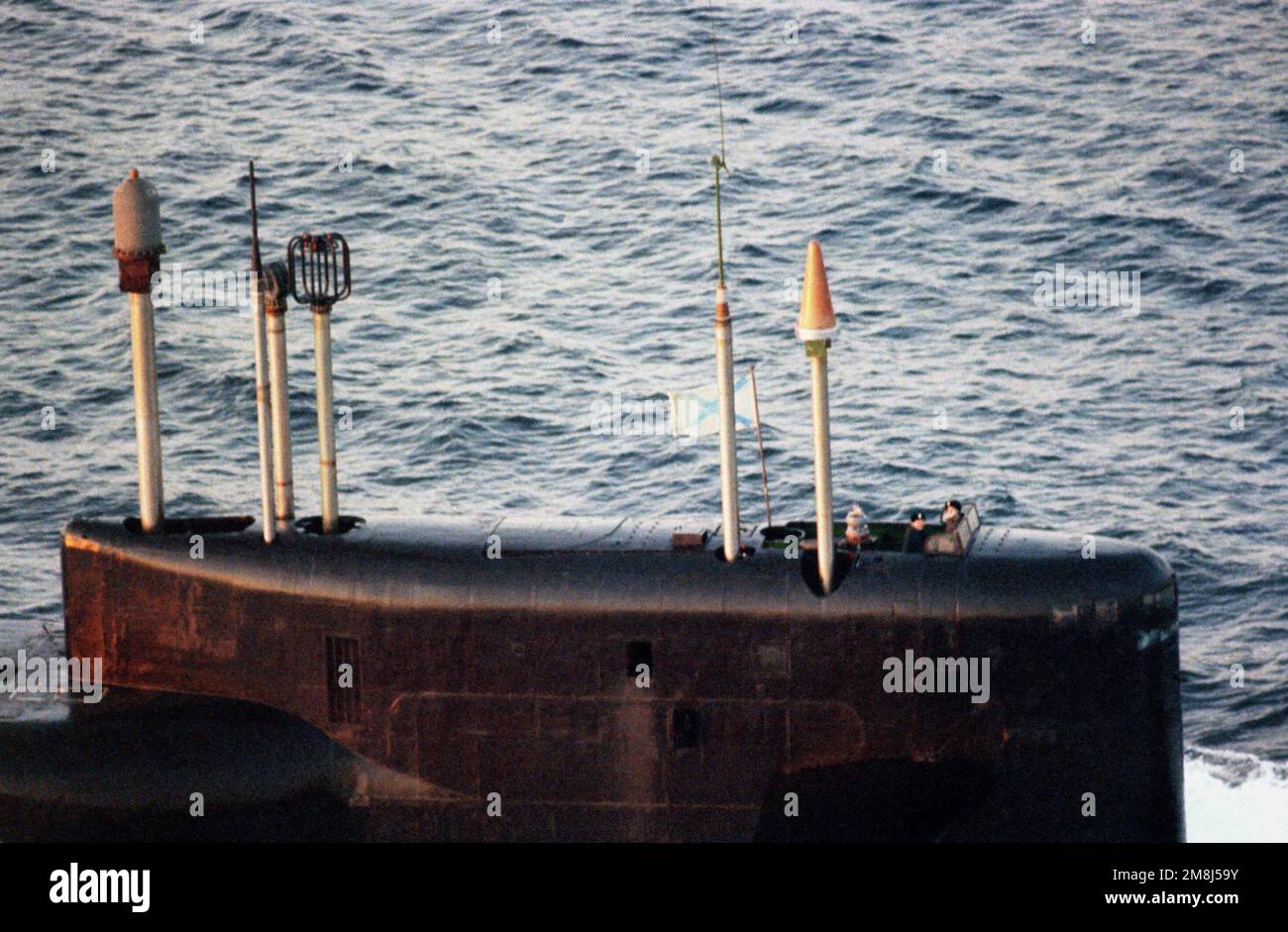 Delta Iv Sub An aerial starboard side close- in view of the top of the sail of a ...