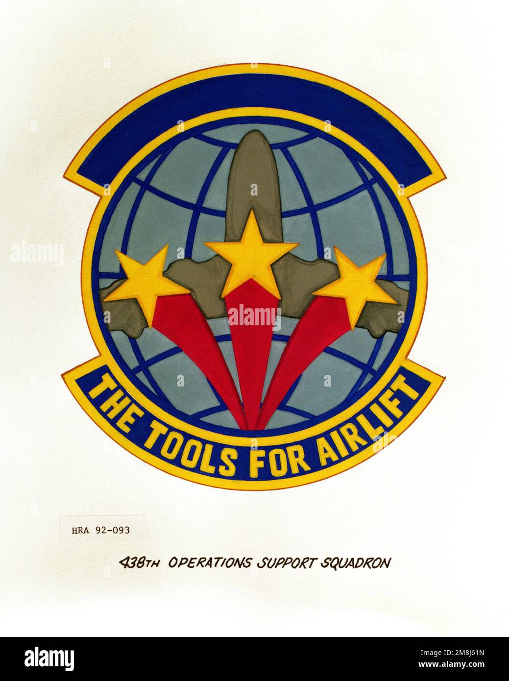 Approved insignia of the 438th Operations Support Squadron. Country ...