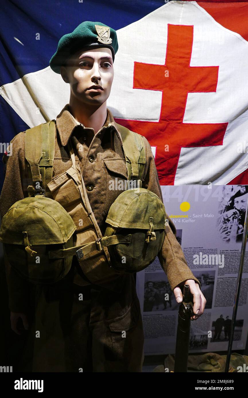 Commando Kieffer, Graf Spee battery command post, WW II, Pointe de Saint-Mathieu, Plougonvelin, Finistere, Bretagne, France, Europe Stock Photo