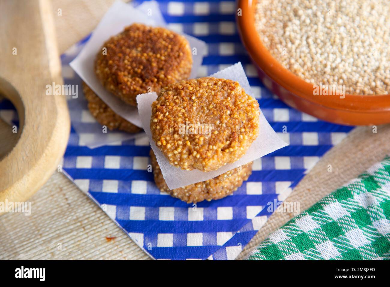 Quinoa Croquettes. Vegan Snack Stock Photo Alamy