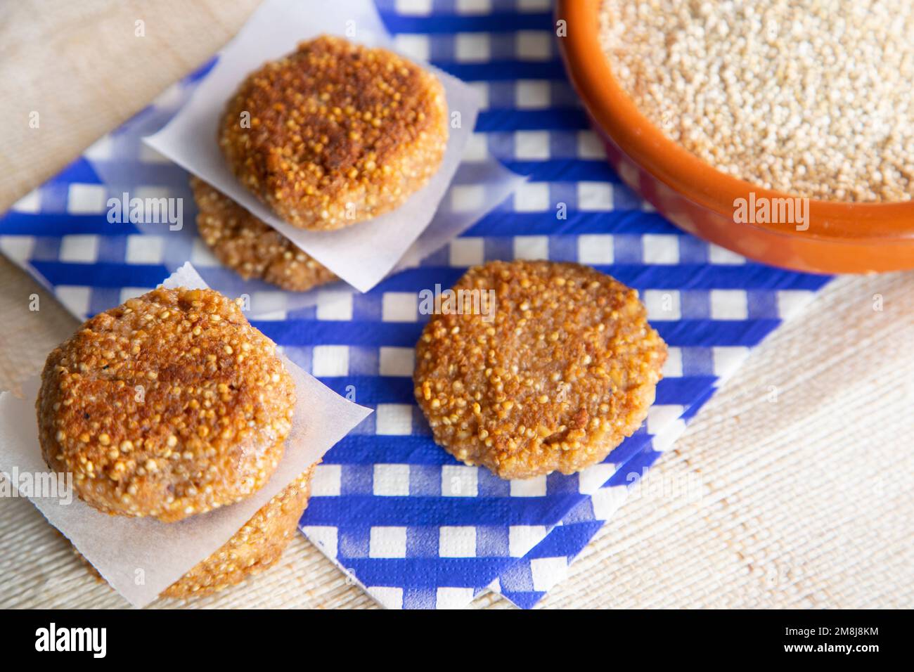 Quinoa Croquettes. Vegan Snack Stock Photo Alamy