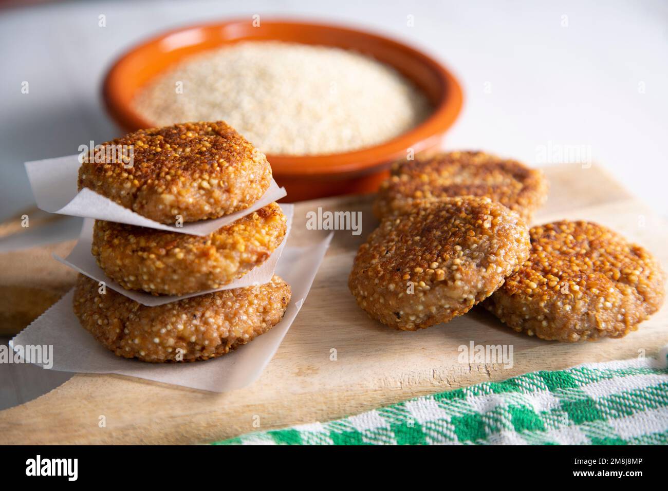 Quinoa Croquettes. Vegan Snack Stock Photo Alamy
